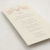 "Shining Florals" - Foil-Pressed Menus in Almond by frau brandt - Detail