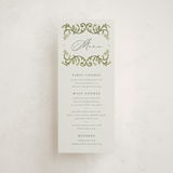 "grandeur" - Foil-Pressed Menus in Bluebell by Jen Owens - Front