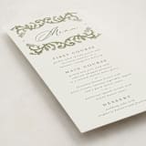 "grandeur" - Foil-Pressed Menus in Bluebell by Jen Owens - Detail