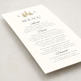 "Gilded Forest" - Foil-Pressed Menus in Snow by Stacy Maalouf - Detail