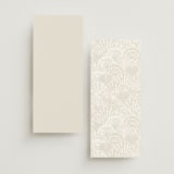 "By the Seashore" - Foil-Pressed Menus in Pearl by Maria Alou - Back of Card Options