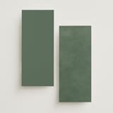 "Vintage Oval" - Foil-Pressed Menus in Rosemary by Emily Betts - Back of Card Options