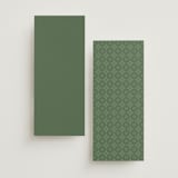 "Kareem" - Foil-Pressed Menus in Evergreen by Oma N. Ramkhelawan - Back of Card Options