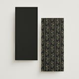 "Emilie" - Foil-Pressed Menus in Noir by Randi Cirelli - Back of Card Options