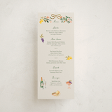 "Garden Feast" - Foil-Pressed Menus in Garden by Elly - Front