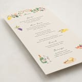"Garden Feast" - Foil-Pressed Menus in Garden by Elly - Detail