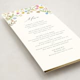 "Bright Garden" - Foil-Pressed Menus in Garden by Yaling Hou Suzuki - Detail