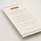 "Equestrian" - Foil-Pressed Menus in Midnight by Sam Dubeau - Detail
