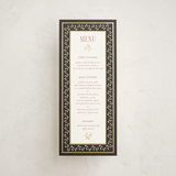 "Flouriishing" - Foil-Pressed Menus in Blush by Susan Moyal - Front