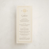 "Seaside" - Foil-Pressed Menus in Champagne by Griffinbell Paper Co. - Front