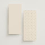 "Seaside" - Foil-Pressed Menus in Champagne by Griffinbell Paper Co. - Back of Card Options