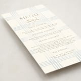 "salt and ivory" - Foil-Pressed Menus in Belair by Grae - Detail