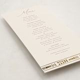 "Cultured Element" - Foil-Pressed Menus in Sahara by David Michuki - Detail