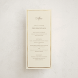 "Ahlum" - Foil-Pressed Menus in Champagne by Deynaaz Daraei - Front