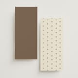"Ahlum" - Foil-Pressed Menus in Champagne by Deynaaz Daraei - Back of Card Options