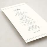 "Elencourt" - Foil-Pressed Menus in Quartz by Jelena Vuletic - Detail