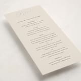 "Tux" - Foil-Pressed Menus in Antique by Nicole Walsh - Detail
