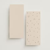 "Supernova" - Foil-Pressed Menus in Ecru by Jennifer Lew - Back of Card Options