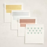 "Crossed Keys" - Foil-Pressed Moving Announcements in Grass by mo kelley - Envelope Liner Options