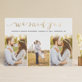 "Jotted" - Wedding Announcements in Golden by Ashley Hegarty - Front