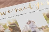 "Jotted" - Wedding Announcements in Golden by Ashley Hegarty - Detail