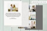 "Modern Photo Frame" - Wedding Announcements in Gold by Hooray Creative - Back of Card Options