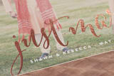 "Aglow" - Wedding Announcements in Rose Gold by Annie Clark - Detail