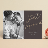 "Cottonwood" - Wedding Announcements in Dark Chocolate by Eric Clegg - Front