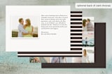 "Cottonwood" - Wedding Announcements in Dark Chocolate by Eric Clegg - Back of Card Options