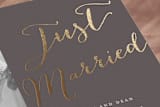"Cottonwood" - Wedding Announcements in Dark Chocolate by Eric Clegg - Detail