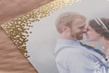 "Gold Rush" - Wedding Announcements in Gold by Annie Clark - Detail