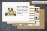 "Love + Heart" - Wedding Announcements in Goldenrod by Kelly Ventura - Back of Card Options