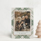 "Fancy Plaid" - Holiday Cards in Vanilla by Petra Kern - Front
