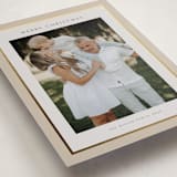 "Foil Frame" - Holiday Cards in Crepe by Nicole Walsh - Detail