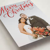 "Modern Merry Christmas" - Holiday Cards in Noir by Wildfield Paper Co - Detail