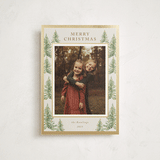 "Winter Trees" - Holiday Cards in Toffee by Petra Kern - Front