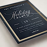"Refinement" - Party Invitations in Midnight by Jennifer Lew - Detail