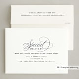 "Refinement" - Party Invitations in Midnight by Jennifer Lew - FREE Recipient Addressing
