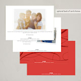 "Joy Flourish" - Party Invitations in Holly Berry by Melanie Kosuge - Back of Card Options