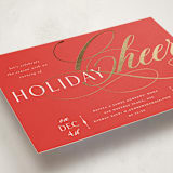 "Joy Flourish" - Party Invitations in Holly Berry by Melanie Kosuge - Detail