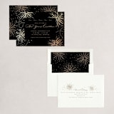 "Firecracker Delight" - Party Invitations in Eclipse by Everett Paper Goods - Assembled