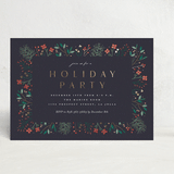 "Modern Holiday Party" - Party Invitations in Midnight by Erica Krystek - Front