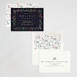 "Modern Holiday Party" - Party Invitations in Midnight by Erica Krystek - Assembled
