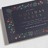 "Modern Holiday Party" - Party Invitations in Midnight by Erica Krystek - Detail