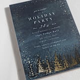 "Frosted Wonderland" - Party Invitations in Night by AK Graphics - Detail