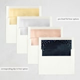 "Frosted Wonderland" - Party Invitations in Night by AK Graphics - Envelope Liner Options