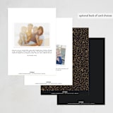 "Snowfall" - Party Invitations in Night Sky by Julie Murray - Back of Card Options