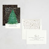 "Snowfall" - Party Invitations in Night Sky by Julie Murray - Assembled