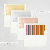 "scattered candles" - Party Invitations in Midnight by Ellen Schlegelmilch - Envelope Liner Options