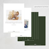 "Draped Garland" - Party Invitations in Pine by Robert and Stella - Back of Card Options